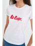 Lee Cooper Tricou dama cu maneca scurta si text logo Rosu - Pled.ro