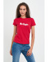 Lee Cooper Tricou dama cu maneca scurta si text logo Rosu - Pled.ro