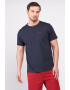 Lee Cooper Tricou de bumbac cu fenta cu nasturi - Pled.ro