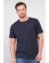 Lee Cooper Tricou de bumbac cu fenta cu nasturi - Pled.ro