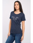 Lee Cooper Tricou de bumbac cu imprimeu text si logo discret - Pled.ro