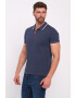 Lee Cooper Tricou polo de bumbac cu fenta cu fermoar - Pled.ro