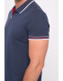 Lee Cooper Tricou polo de bumbac cu fenta cu fermoar - Pled.ro