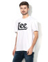 Lee Tricou cu croiala supradimensionata si imprimeu logo - Pled.ro