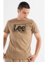 Lee Tricou regular fit de bumbac cu imprimeu logo Wobbly - Pled.ro