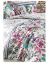 Leunelle Set de pat multicolor cu imprimeu floral stilizat - Pled.ro