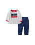 Levi's Kids Set de bluza cu imprimeu logo si colanti - Pled.ro