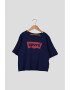 Levi's Kids Tricou cu imprimeu logo si maneci cazute - Pled.ro