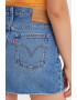 Levi's Fusta mini din denim cu terminatie nefinisata Icon - Pled.ro