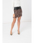 Liu Jo Fusta cu aspect plisat si animal print - Pled.ro