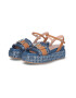 Liu Jo Sandale flatform cu insertii de denim - Pled.ro