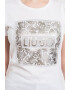 Liu Jo Tricou de bumbac cu strasuri - Pled.ro