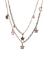 Loisir by Oxette Colier de aur rose de 14K cu siraguri multiple si pandantive - Pled.ro