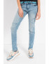 Love Moschino Blugi skinny cu aspect decolorat - Pled.ro