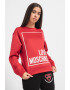 Love Moschino Bluza de trening cu decolteu la baza gatului si imprimeu logo - Pled.ro