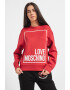 Love Moschino Bluza de trening cu decolteu la baza gatului si imprimeu logo - Pled.ro