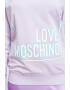 Love Moschino Bluza de trening cu imprimeu logo - Pled.ro