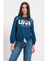 Love Moschino Bluza de trening cu imprimeu logo supradimensionat - Pled.ro