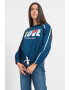 Love Moschino Bluza de trening cu imprimeu logo supradimensionat - Pled.ro