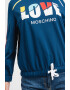 Love Moschino Bluza de trening cu imprimeu logo supradimensionat - Pled.ro