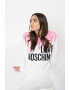 Love Moschino Bluza sport cu decolteu la baza gatului si imprimeu logo - Pled.ro