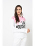 Love Moschino Bluza sport cu decolteu la baza gatului si imprimeu logo - Pled.ro