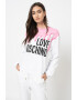 Love Moschino Bluza sport cu decolteu la baza gatului si imprimeu logo - Pled.ro