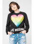 Love Moschino Bluza sport cu decolteu la baza gatului si imprimeu logo - Pled.ro