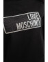 Love Moschino Bluza sport cu decolteu la baza gatului si imprimeu logo - Pled.ro