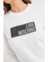 Love Moschino Bluza sport cu decolteu la baza gatului si imprimeu logo - Pled.ro