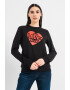 Love Moschino Bluza sport din amestec de modal cu imprimeu logo - Pled.ro