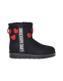 Love Moschino Cizme de iarna fara inchidere cu banda logo - Pled.ro