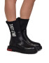 Love Moschino Cizme mid-calf cu garnituri de piele - Pled.ro