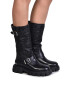 Love Moschino Cizme mid-calf cu insertii de piele - Pled.ro