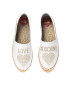 Love Moschino Espadrile din piele cu aplicatie logo - Pled.ro