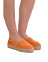 Love Moschino Espadrile din piele intoarsa cu logo discret - Pled.ro