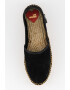 Love Moschino Espadrile din piele intoarsa cu logo discret - Pled.ro