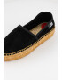 Love Moschino Espadrile din piele intoarsa cu logo discret - Pled.ro