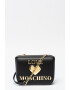 Love Moschino Geanta crossbody cu logo metalizat - Pled.ro