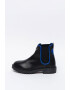 Love Moschino Ghete Chelsea de piele cu detalii contrastante - Pled.ro