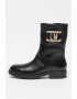 Love Moschino Ghete din piele fara inchidere cu logo din strasuri - Pled.ro