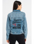 Love Moschino Jacheta din denim cu logo supradimensionat - Pled.ro