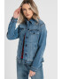 Love Moschino Jacheta din denim cu nituri si strasuri - Pled.ro