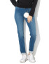 Love Moschino Jeggings slim fit cu accesoriu detasabil de blana - Pled.ro