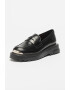 Love Moschino Pantofi loafer de piele cu detaliu metalic - Pled.ro