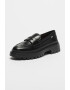 Love Moschino Pantofi loafer de piele cu toc masiv - Pled.ro