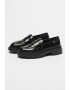 Love Moschino Pantofi loafer de piele cu toc masiv - Pled.ro