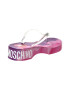 Love Moschino Papuci flip-flop cu talpa wedge si model tie-dye - Pled.ro