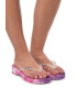 Love Moschino Papuci flip-flop cu talpa wedge si model tie-dye - Pled.ro