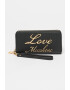 Love Moschino Portofel cu fermoar si aplicatie logo metalica - Pled.ro